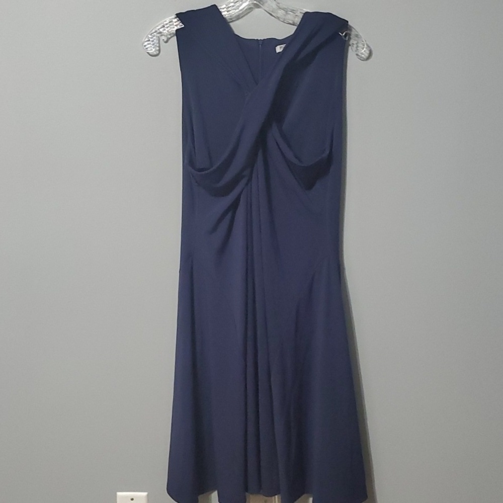 Meaneor Elegant Women's‎ Blue Dress 5% Stretch Womens Size Xl X-large